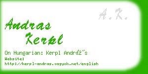 andras kerpl business card